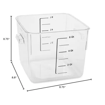 Rubbermaid 6 Quart Food Storage Container for Kitchen Needs
