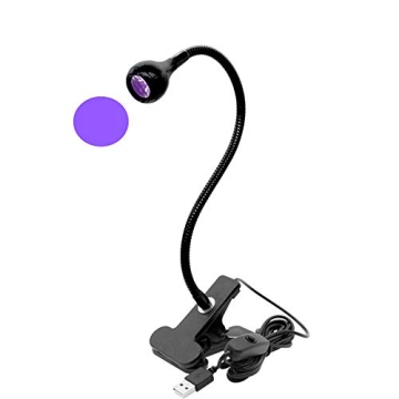 ZOELASS 395nm LED Black Light with Gooseneck and Clamp