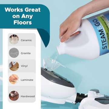 Steam and Go Demineralized Water Cleaner - Safe & Effective