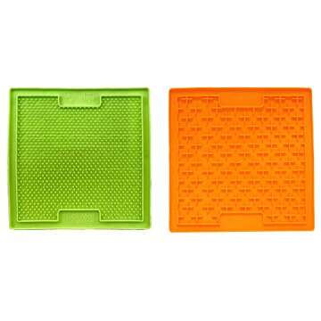 Slow Feeder Mat for Dogs (perfect for dog food, dog treats, yogurt, or peanut butter) [Fun Alternative to a Slow Feed Dog Bowl]