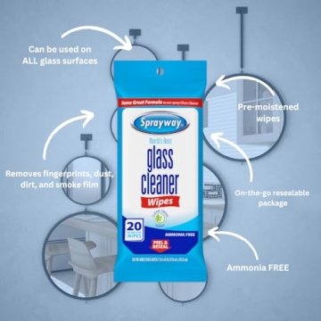 Buy Sprayway SW199R Ammonia-Free Glass Cleaner Wipes