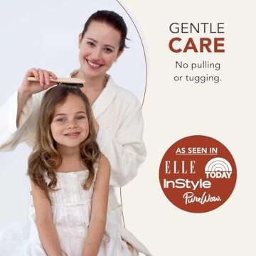 Boar Bristle Hair Brush - Detangles All Hair Types