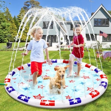 67" Splashes Pad for Kids and Dogs - Summer Fun Water Toy