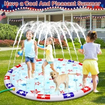 67" Splashes Pad for Kids and Dogs - Summer Fun Water Toy