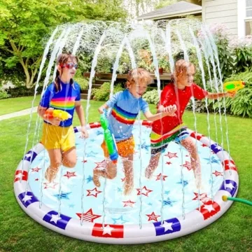 67" Splashes Pad for Kids and Dogs - Summer Fun Water Toy