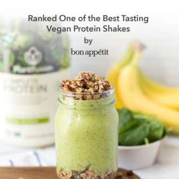 PlantFusion Complete Vegan Protein Powder - Plant Based Protein Powder With BCAAs, Digestive Enzymes and Pea Protein - Keto, Gluten Free, Non-Dairy, No Sugar, Non-GMO - Natural-No Stevia 0.93 lb