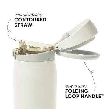 Simple Modern Mesa Loop Water Bottle - 30oz Cup Holder Friendly Insulated Stainless Steel Bottles fo...