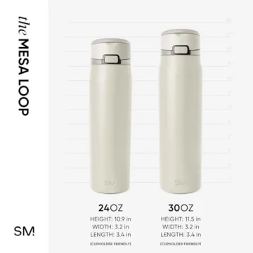 Simple Modern Mesa Loop Water Bottle - 30oz Insulated for Travel