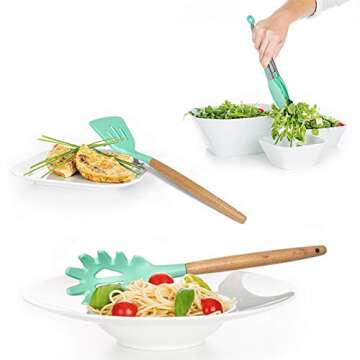 Kitchen Cooking Silicone Utensil Set, 14pcs for Nonstick Cookware