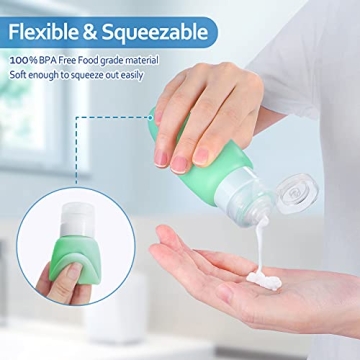 Morfone 16 Pack Travel Bottles Leak Proof Silicone Containers