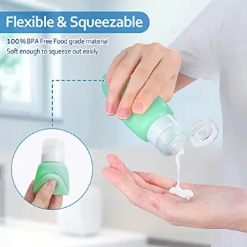 Morfone 16 Pack Travel Bottles Leak Proof Silicone Containers