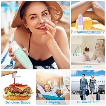 Morfone 16 Pack Travel Bottles Leak Proof Silicone Containers