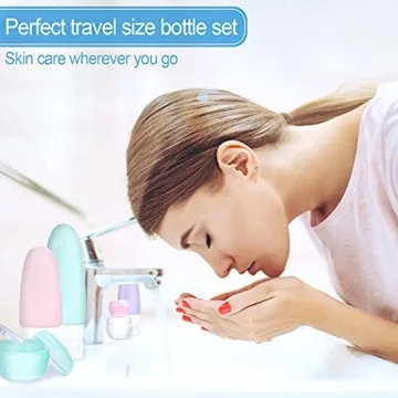 Morfone 16 Pack Travel Bottles Leak Proof Silicone Containers