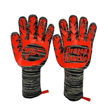 Dragon Knuckle BBQ Gloves - Heat Resistant Up to 1472ºF