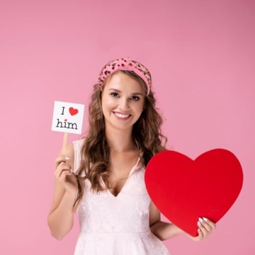 NVENF Valentine's Day Jeweled Headband for Women