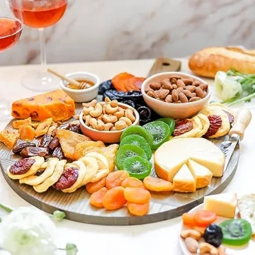 Cheese and Snack Charcuterie Board Gift Basket
