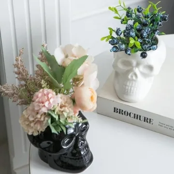 Tanvecle Skull Planter Pots for Unique Decor and Gifts