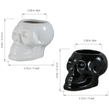 Tanvecle Skull Planter Pots for Unique Decor and Gifts