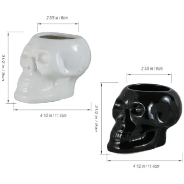 Tanvecle Skull Planter Pots for Unique Decor and Gifts