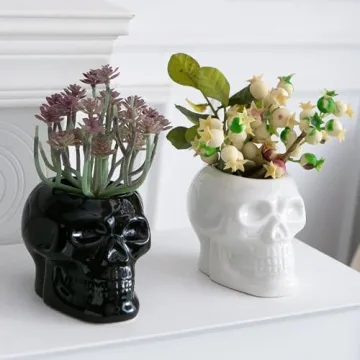 Tanvecle Skull Planter Pots for Unique Decor and Gifts