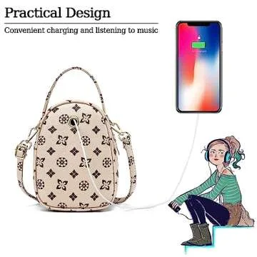 LoZoDo Small Crossbody Bag - Stylish Leather Handbag