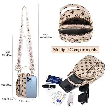 LoZoDo Small Crossbody Bag - Stylish Leather Handbag