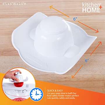 Kitchen + Home Food Safety Holder for Mandolin Slicers