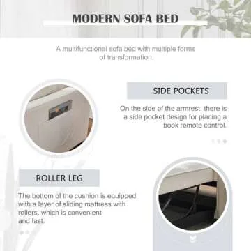 Hixkol Sleeper Sofa Bed for Stylish Comfort and Versatility