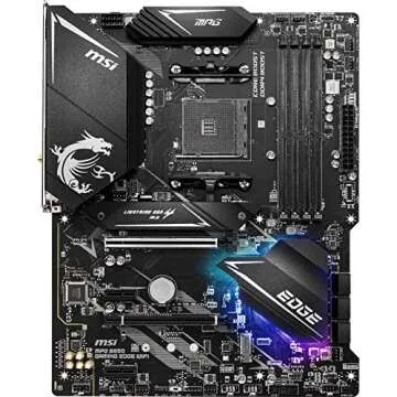 MSI MPG B550 GAMING EDGE WIFI Gaming Motherboard (AMD AM4, DDR4, PCIe 4.0, SATA 6Gb/s, M.2, USB 3.2 Gen 2, AX Wi-Fi 6, HDMI/DP, ATX, AMD Ryzen 5000 Series processors)