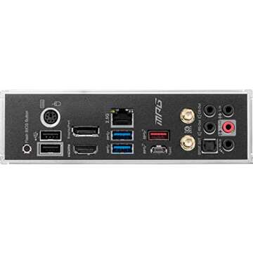 MSI MPG B550 GAMING EDGE WIFI Gaming Motherboard (AMD AM4, DDR4, PCIe 4.0, SATA 6Gb/s, M.2, USB 3.2 Gen 2, AX Wi-Fi 6, HDMI/DP, ATX, AMD Ryzen 5000 Series processors)