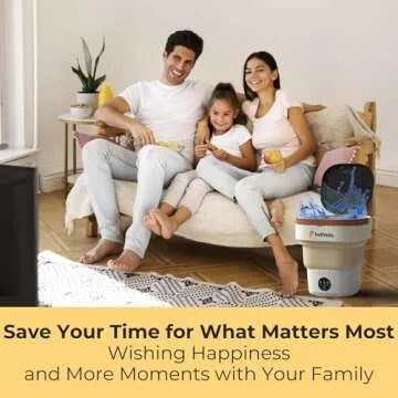 FeliVolo Portable Foldable Washing Machine – 12L Premium Package