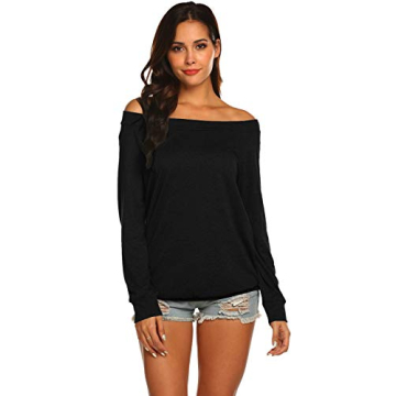 Stylish Off The Shoulder Long Sleeve Tops for Women