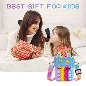 Civan Multi Unicorn Pop Purse - Unique Fidget Sensory Toy Bag for Girls