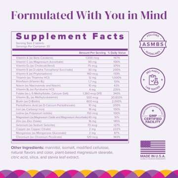 Barimelts Bariatric Multivitamin with Iron - 60 Fast-Dissolving Tablets (1-Month Supply) - Sugar-Free Bariatric Vitamins for Women, Natural Fruit Flavor​