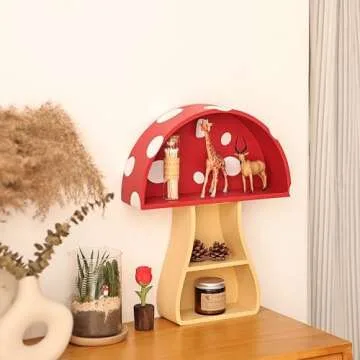 Fungi Fun Floating Mushroom Shelf for Whimsical Decor