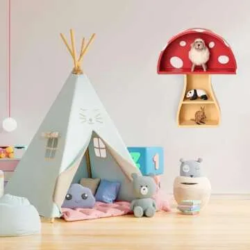 Fungi Fun Floating Mushroom Shelf for Whimsical Decor