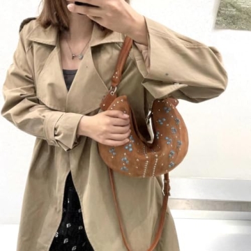 Stylish URKITTY Y2K Studded Shoulder Bag for Women