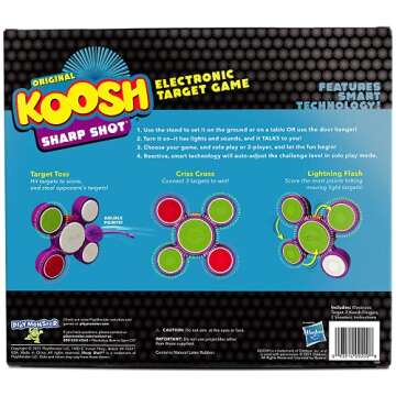 Koosh Sharp Shot — Interactive Target — 3 Games to Play — Play with Friends or Against Target'...