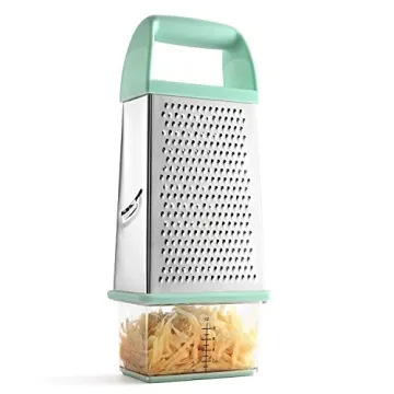 Professional 10" Cheese Grater with Container for Kitchen