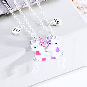 Magnetic Cat Friendship Necklace Set for 2 Girls
