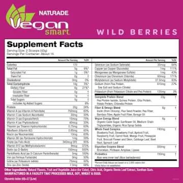 Vegansmart Plant Based Protein Powder - Gluten Free & Delicious