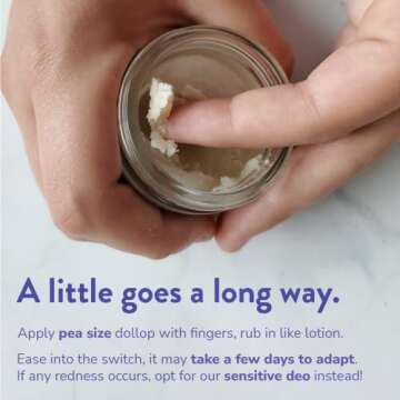 Golden Sky Naturals All Natural Extreme Deodorant Cream with Lavender Essential Oil, Aluminum-Free and Paraben-Free, Non-Toxic Deodorant, 2oz, Lavender