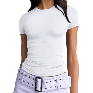 Trendy Queen Y2K Crop Top: Soft, Slim Fit Summer Tee for Fashionistas