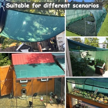 Premium 70% Green Shade Cloth with Grommets for Outdoor Use