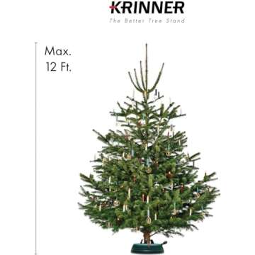 Krinner Tree Genie XXL Deluxe Christmas Tree Stand, Green - Easy Setup for 12 Feet Trees
