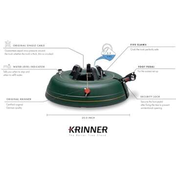 Krinner Tree Genie XXL Deluxe Stand Easy Setup for 12ft Trees