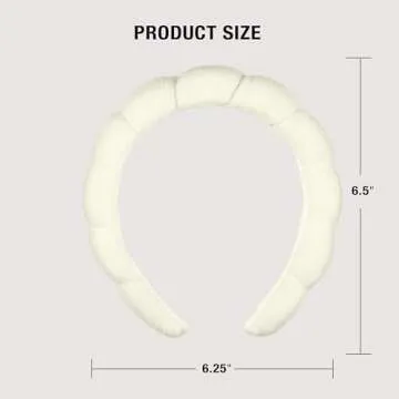 Conair Spa Headband - Make up headband - spa headband for washing face - Bubble headband - Makeup headband - GRWM headband - Ivory