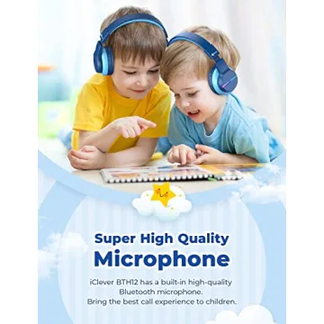 Kids Bluetooth Headphones with LED Lights - iClever BTH12