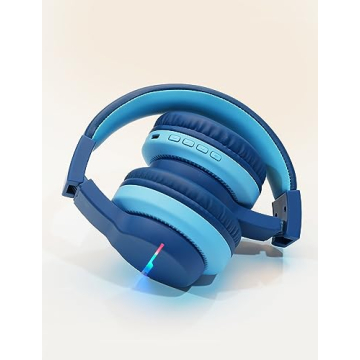 Kids Bluetooth Headphones with LED Lights - iClever BTH12