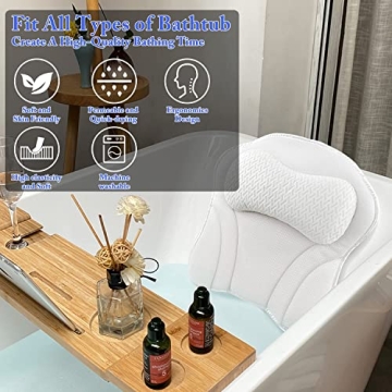 CAYCOIN Ergonomic Bath Pillow for Ultimate Comfort